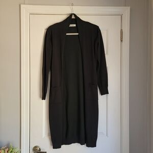 GRACE KARIN Essential Solid Open Front Maxi Long Knitted Cardigan Sweater